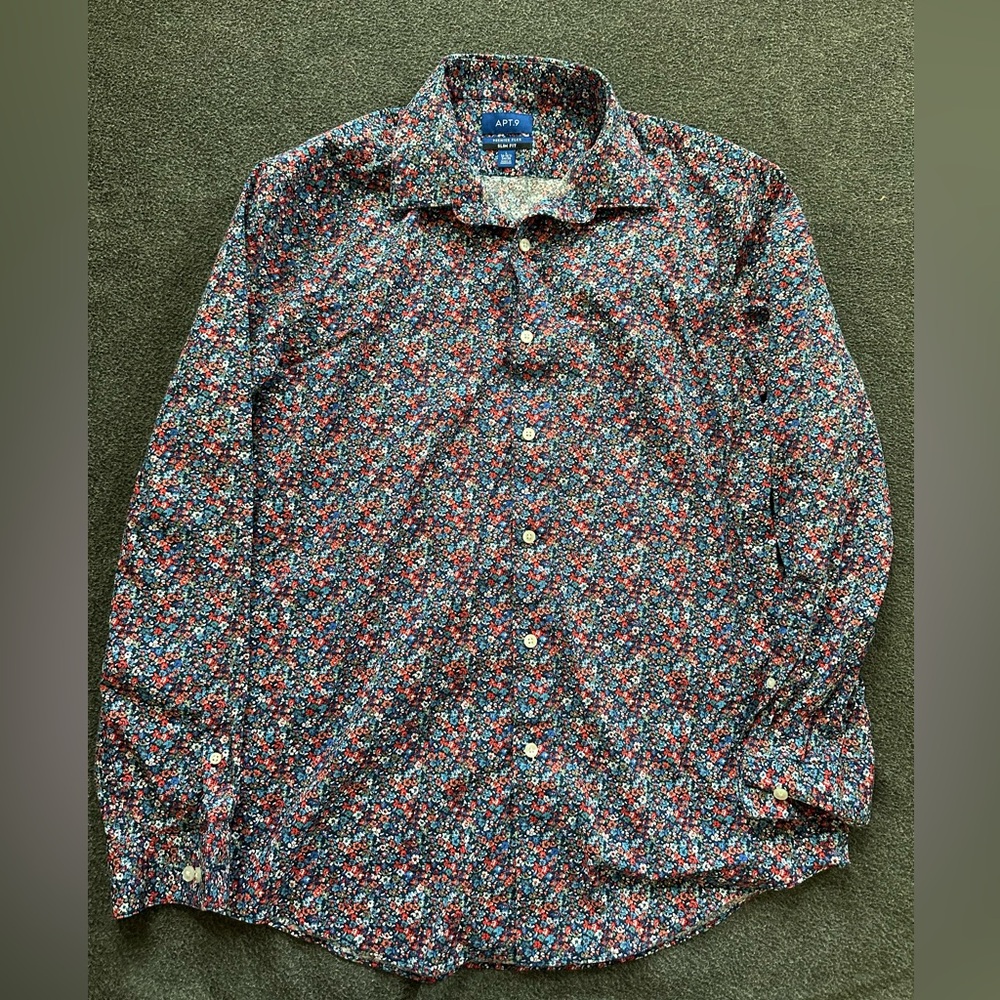 Apt. 9 Premier Flex Floral Shirt